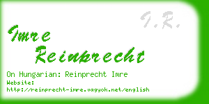 imre reinprecht business card